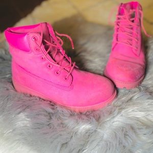Pink Timberland Boots SZ 7